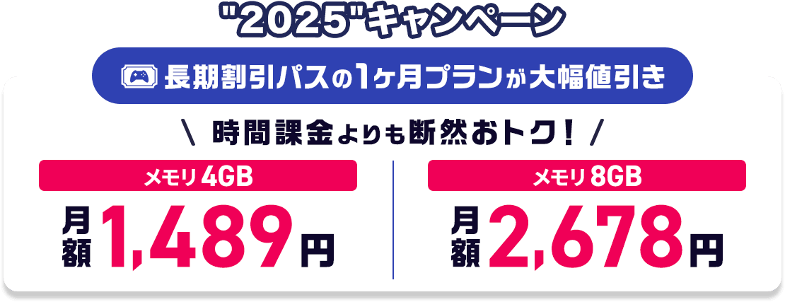 ConoHa for GAMEが最大79%OFF、月額394円～使える！今なら長期割引パスがおトク！